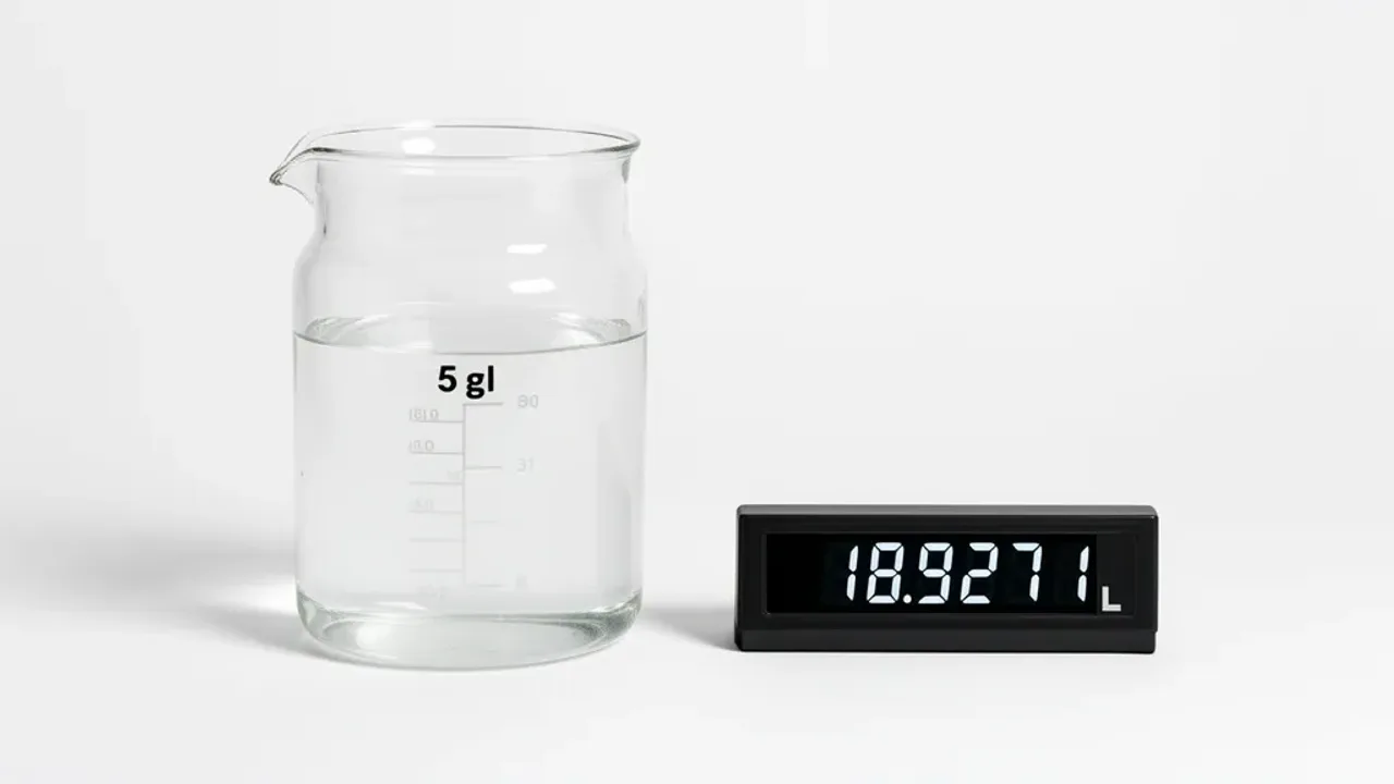 5 Gallons to Liters: Conversion to 18.9271 Liters